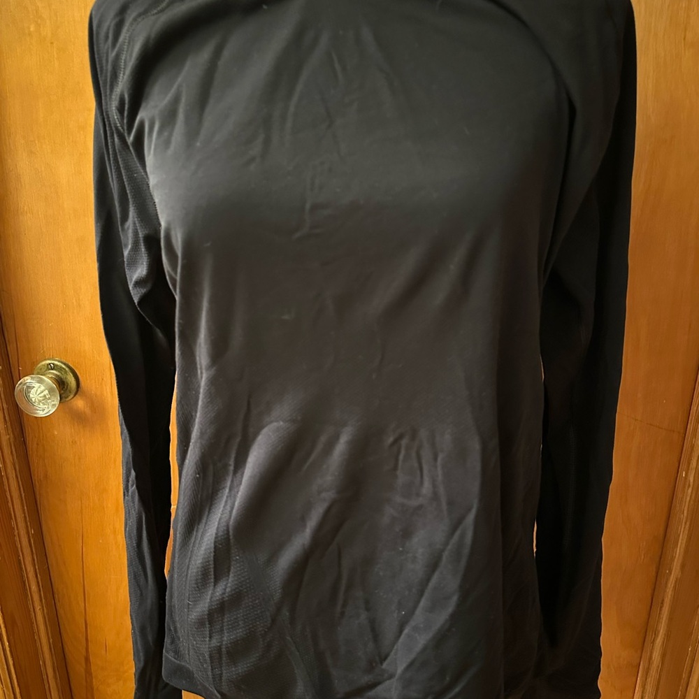 Athleta Black Long Sleeve Top